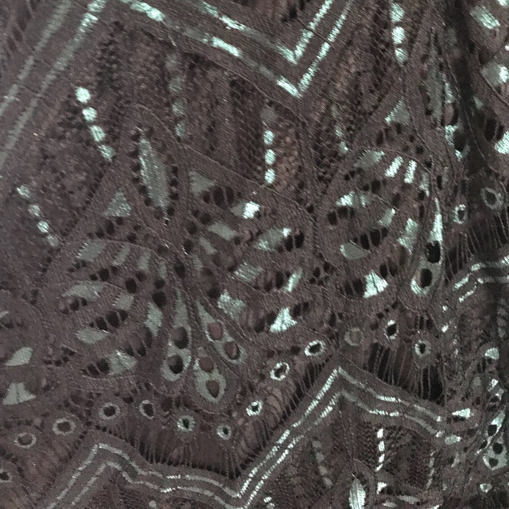 Beautiful black and green semi formal dress